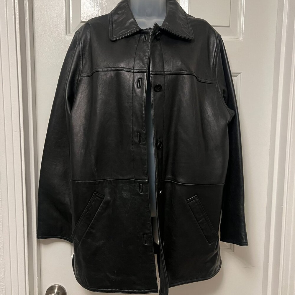 Leather Elements Black Leather Jacket - image 2